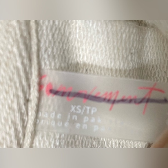 EUC Free People Movement Baseline Zip Up Jacket In Oat Milk Boho Chic Size XS - Picture 14 of 16